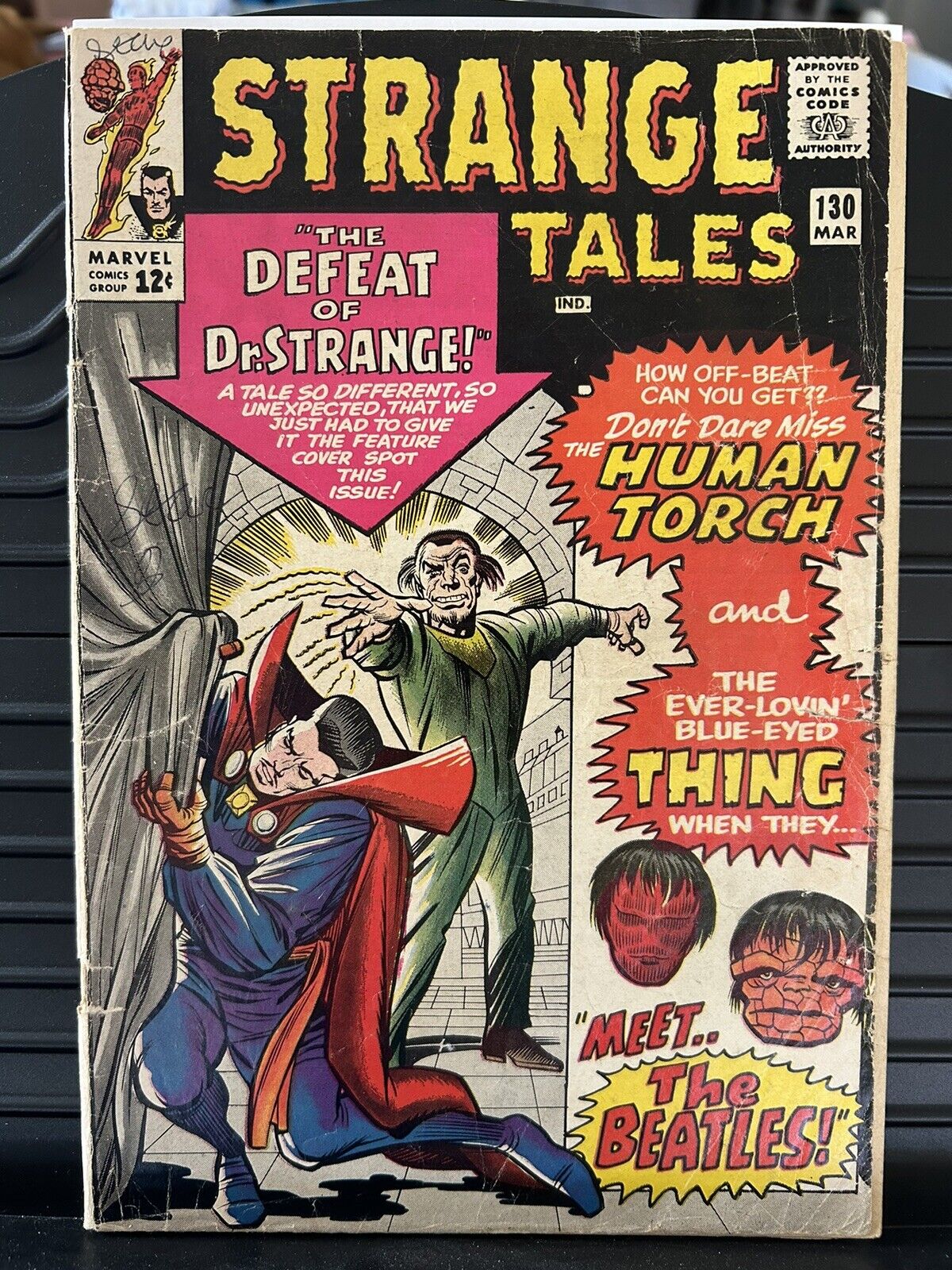 Strange Tales #130 - Dr. Strange - Cameo by The Beatles - Jack Kirby - 1965