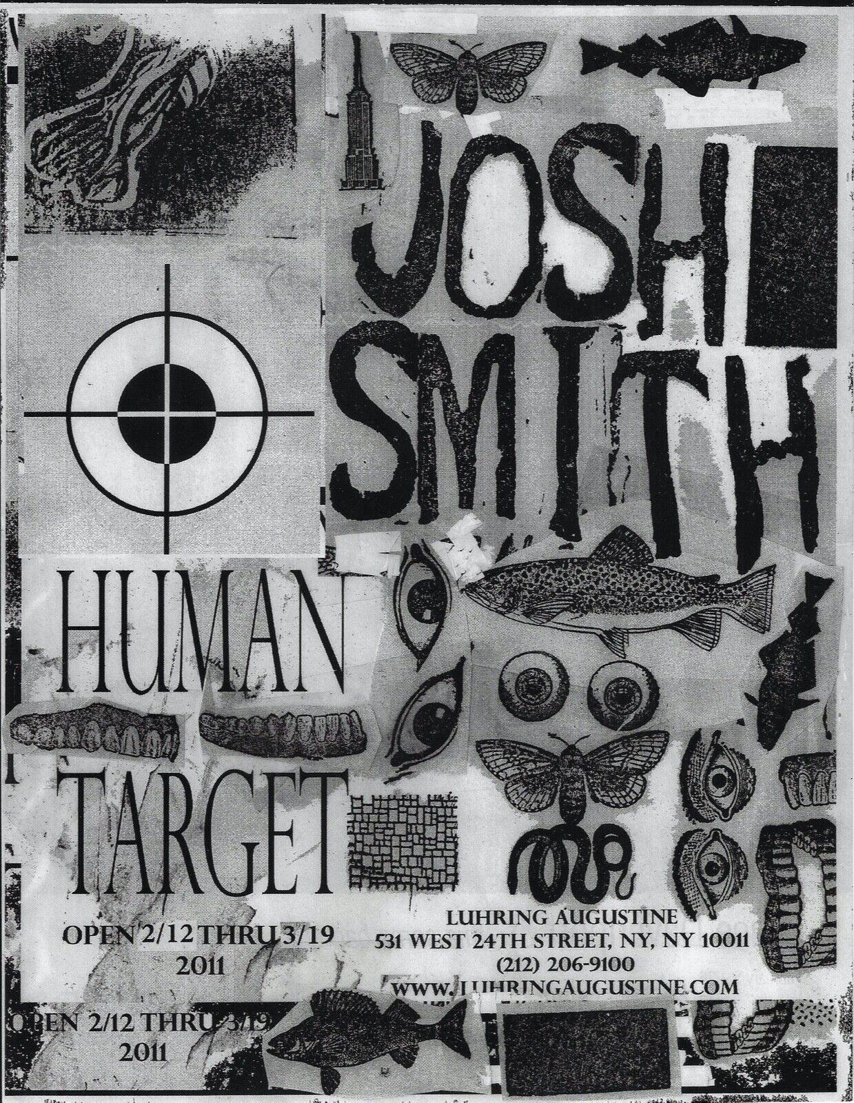 JOSH SMITH Human Target Art Gallery Print Ad~2011