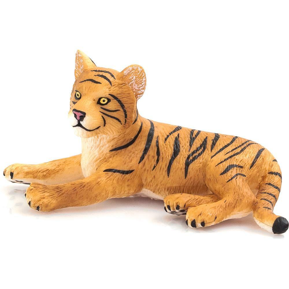 Mojo Fun Tiger Cub Laying Down Figurine