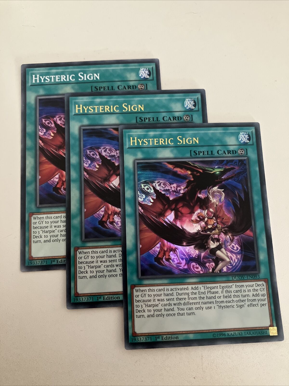 3 x Hysteric Sign Mixed Sets 1st Edition Ultra Rare/Common YuGiOh