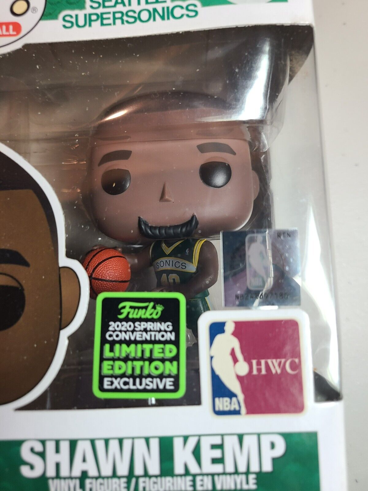 Funko Pop Seattle SuperSonics Shawn Kemp #72 2020 Spring Convention w/Protector