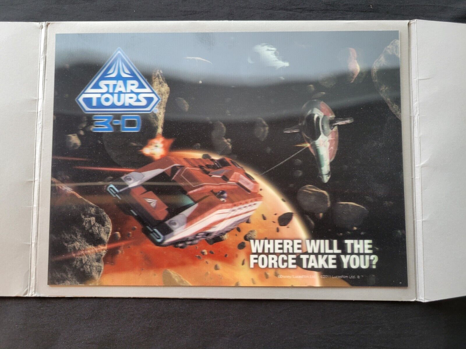 Star Tours Launch Invitation 3D  May 19, 2011 Ultra Rare 