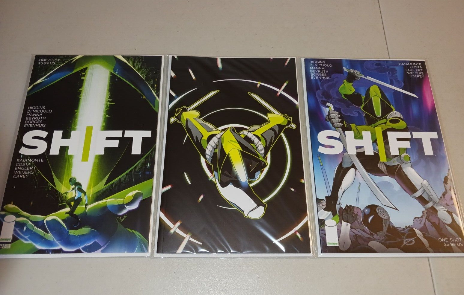 Shift #1 one-shot (Lot of 3) A B Covers + Puchkors Variant, Massive-Verse, NM