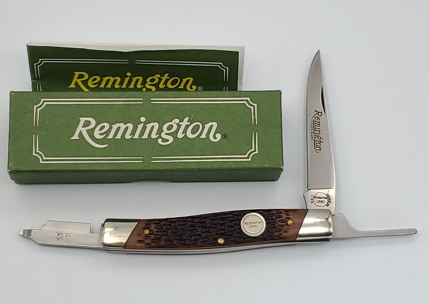 Remington UMC R7 Shotgun Knife/Turkey Hunter Pocket Knife New w/Papers