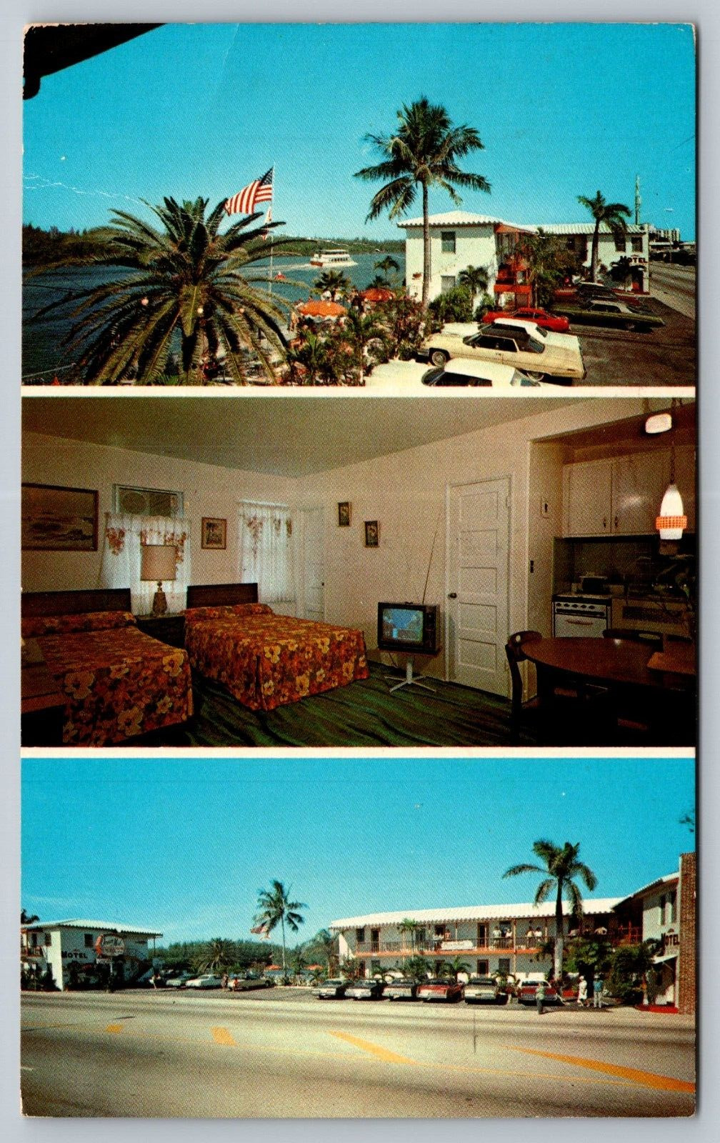 Postcard FL Florida Hollywood Fort Lauderdale Ocean Mist Motel Apartments