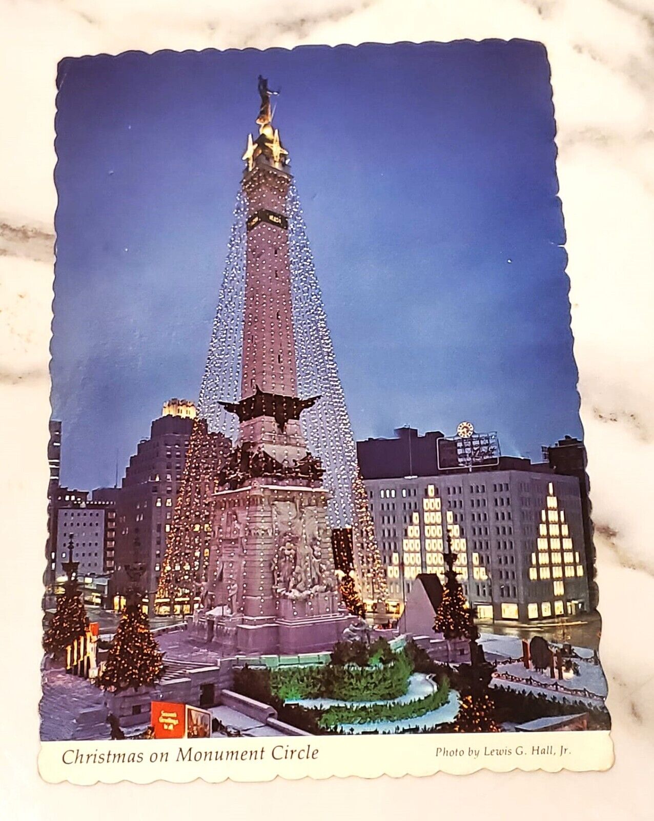 Indianapolis IN-Indiana Soldiers And Sailors Monument Vintage Postcard