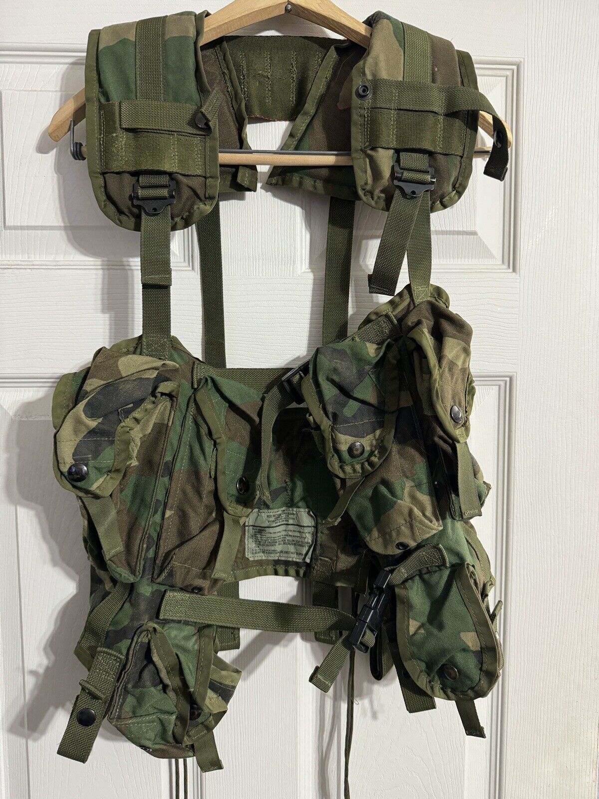 USGI Enhanced Tactical Load Bearing Vest Woodland Camo 8415-01-296-8878