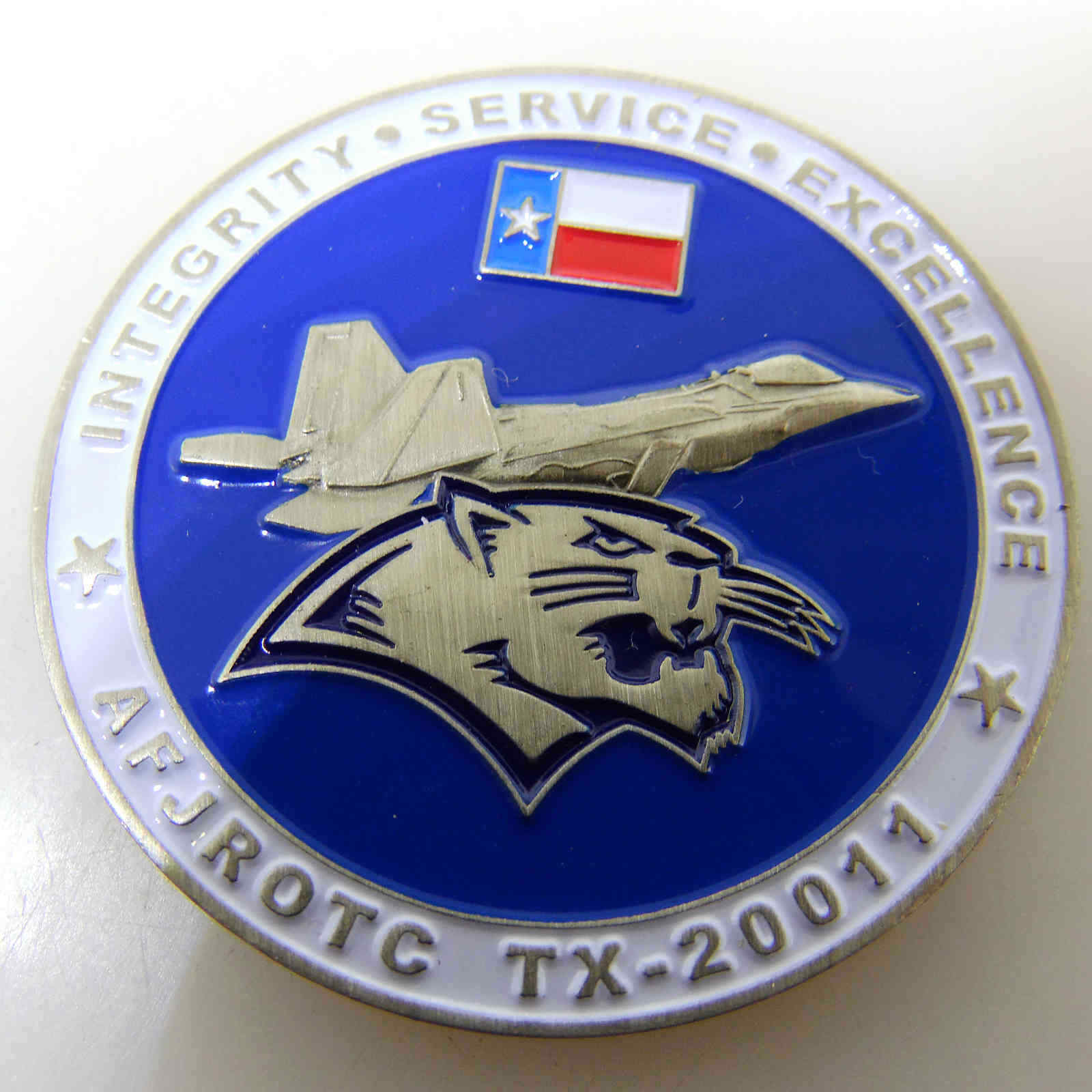 TEXAS FLOWER MOUND HIGH SCHOOL AFJROTC TX-20011 CHALLENGE COIN