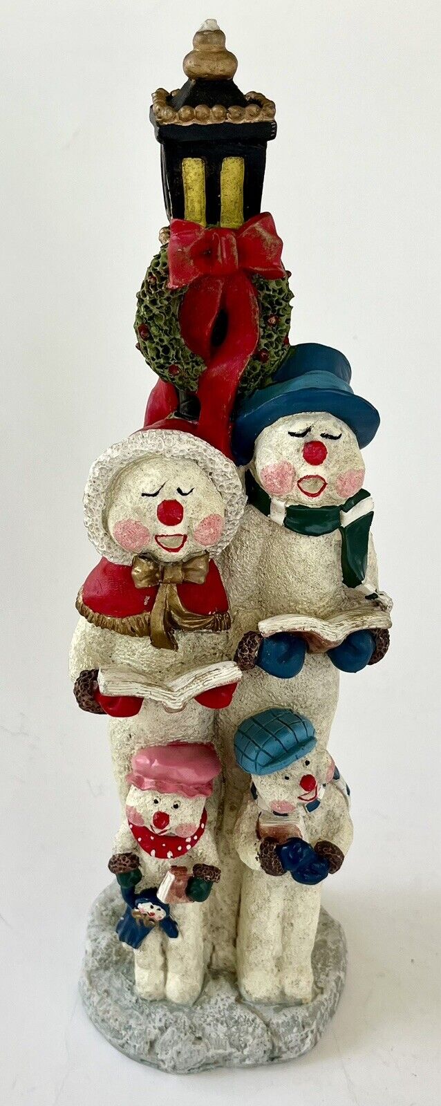 Vintage Snowman  Carolers Christmas Decorations 12 Inch