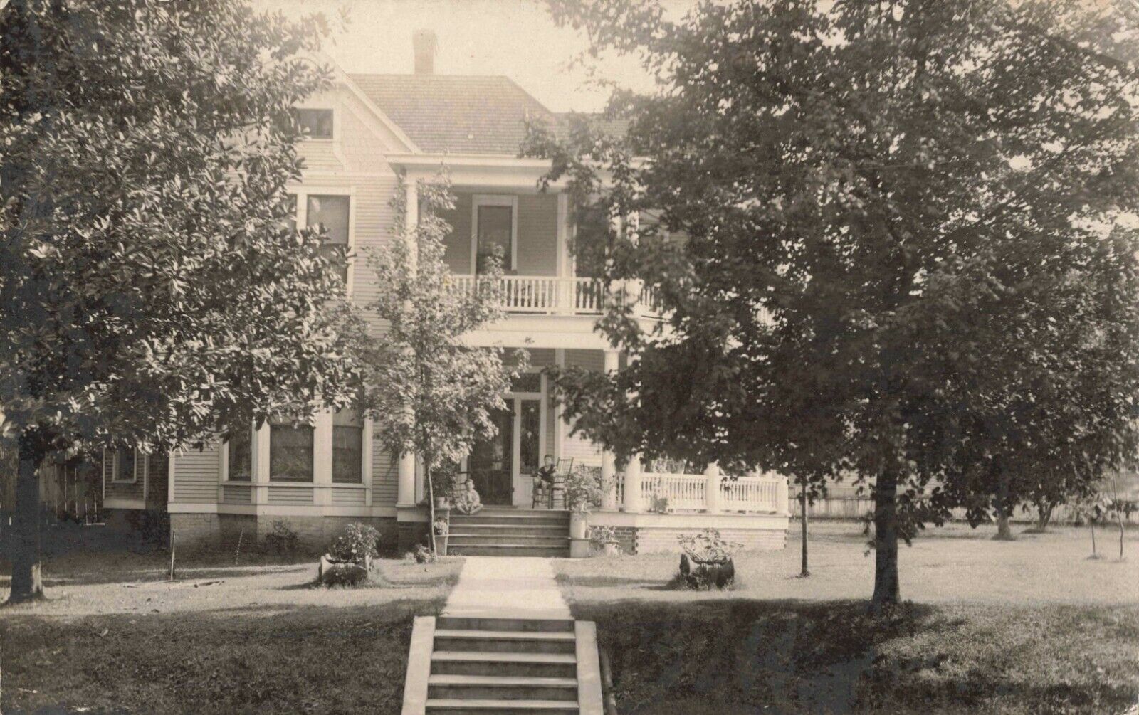 Residence in Ripley, Tennessee TN Message on Back - 1909 Real Photo RPPC