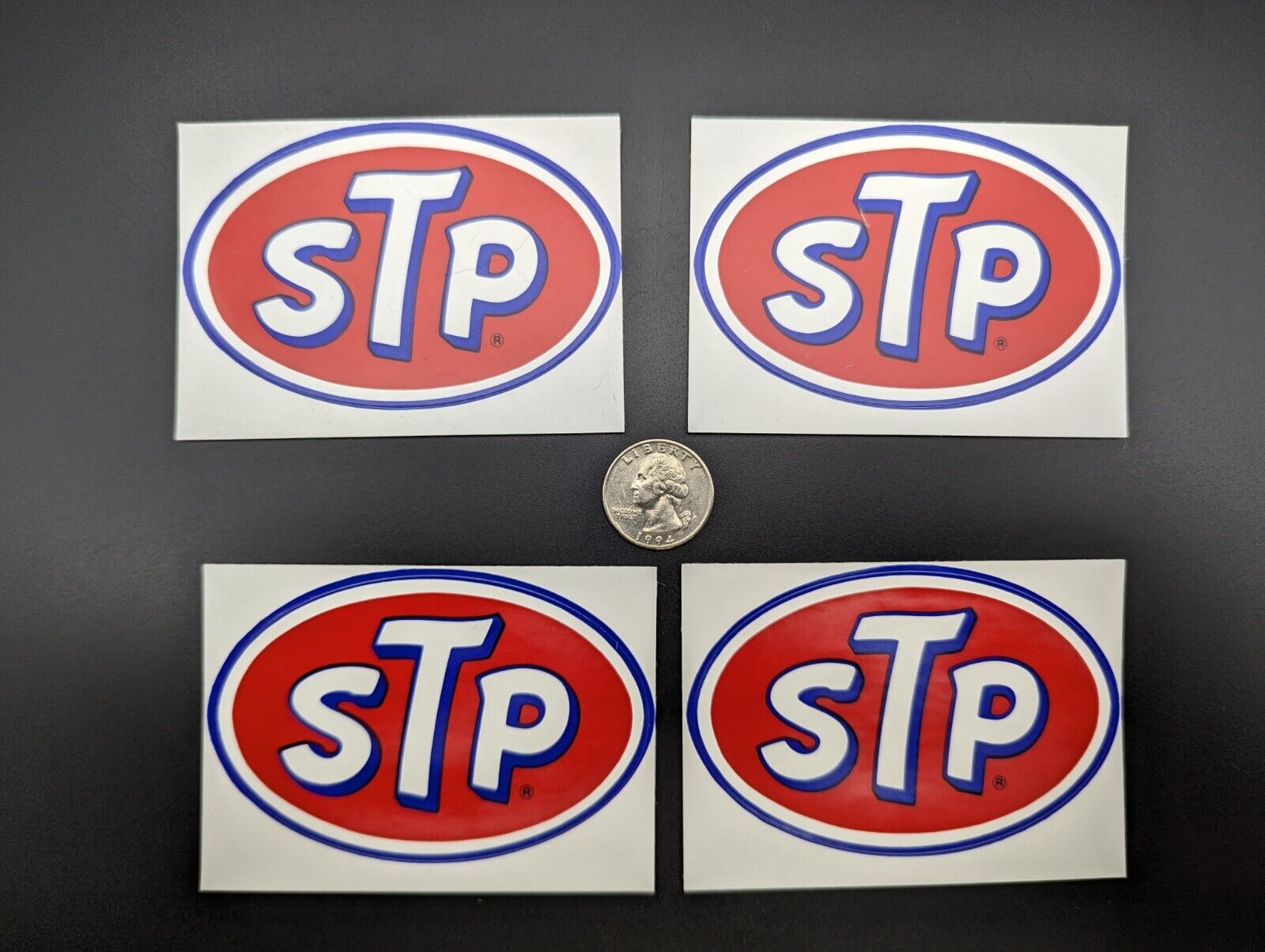 STP Vinyl Decal Lot Of 4 The Racers Edge Sticker 3-1/2\