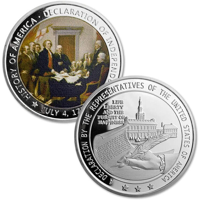 Commemorative US Coin Presidential 1776 Declaration of Independence Military