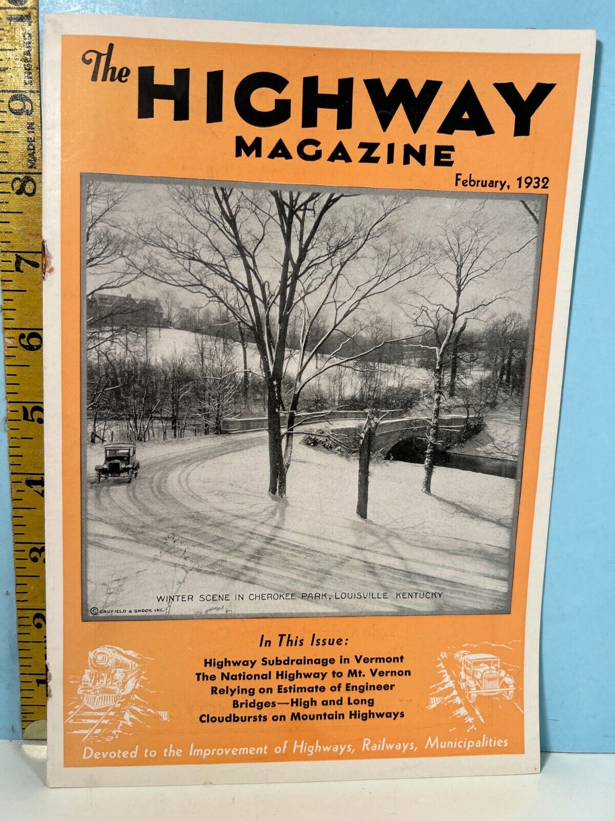 1932 Feb. The Highway Magazine - Highways, Railways & Bridges & Infrastructure