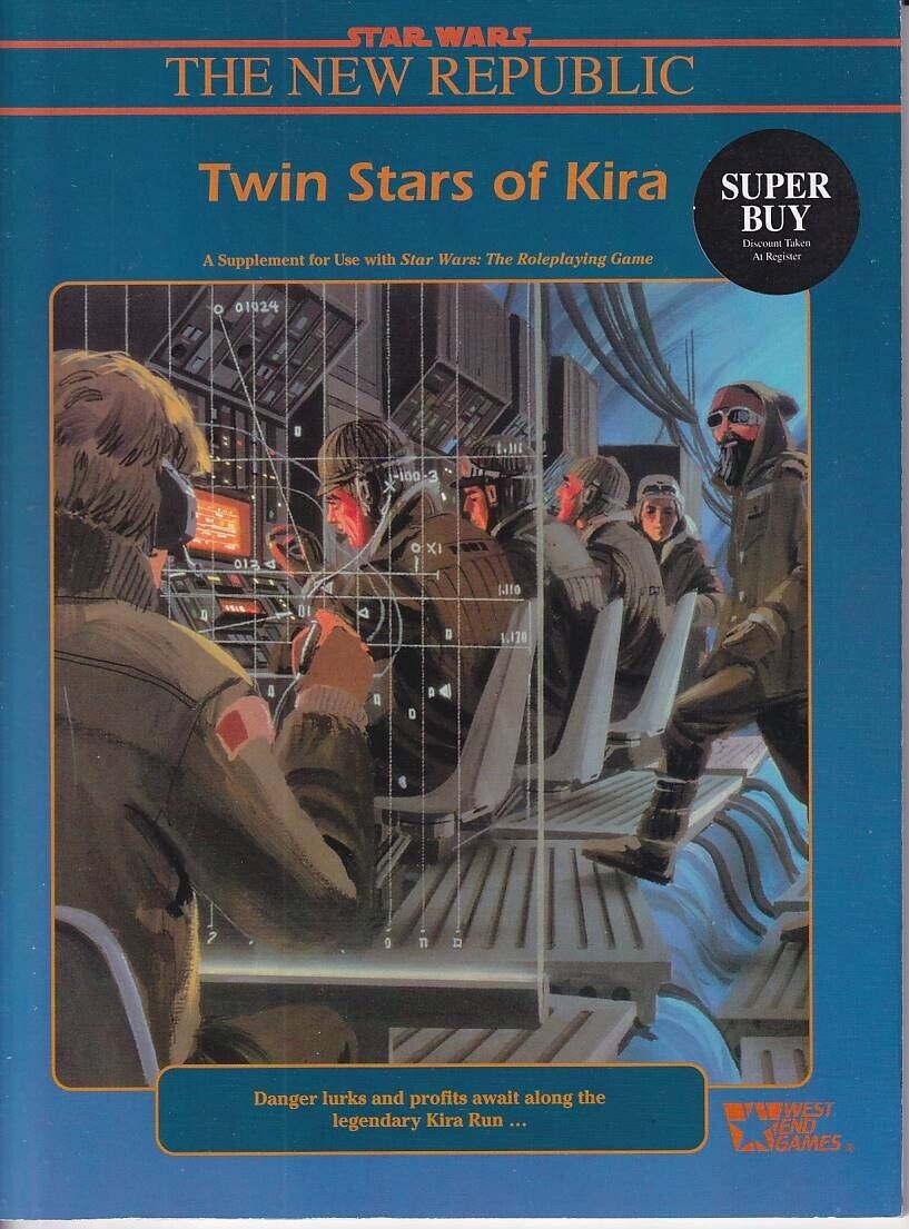 42622: West End Games TWIN STARS OF KIRA NEW REPUBLIC STAR WARS ROLEPLAYING WEST