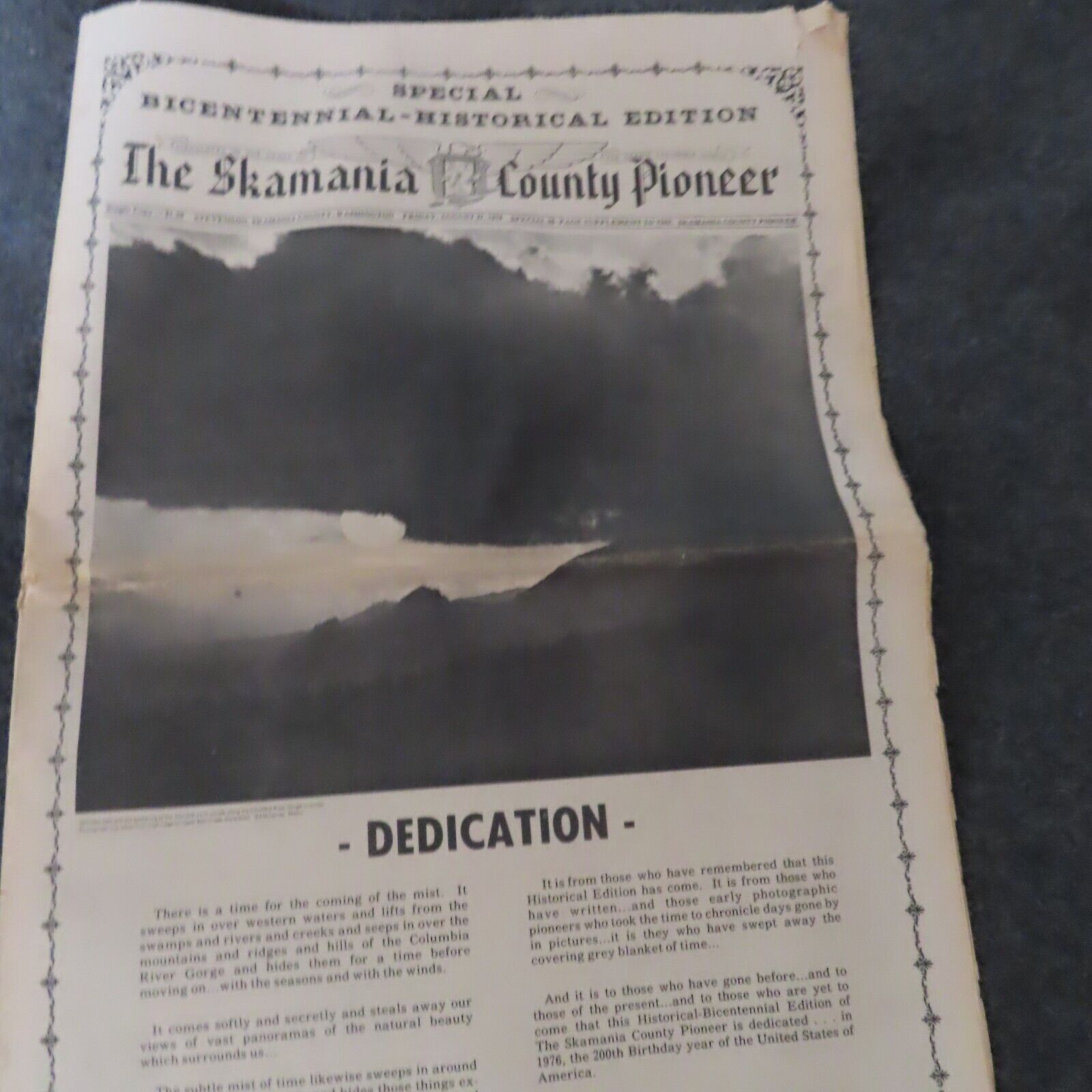 1976 Newspaper Skamania County Pioneer Carson Stevenson Bicentennial Edition 96p