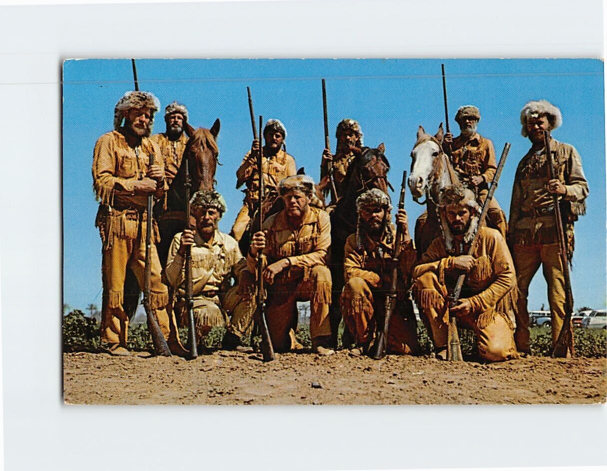 Postcard The Mountain Men Group of Citizens of Williams Arizona USA