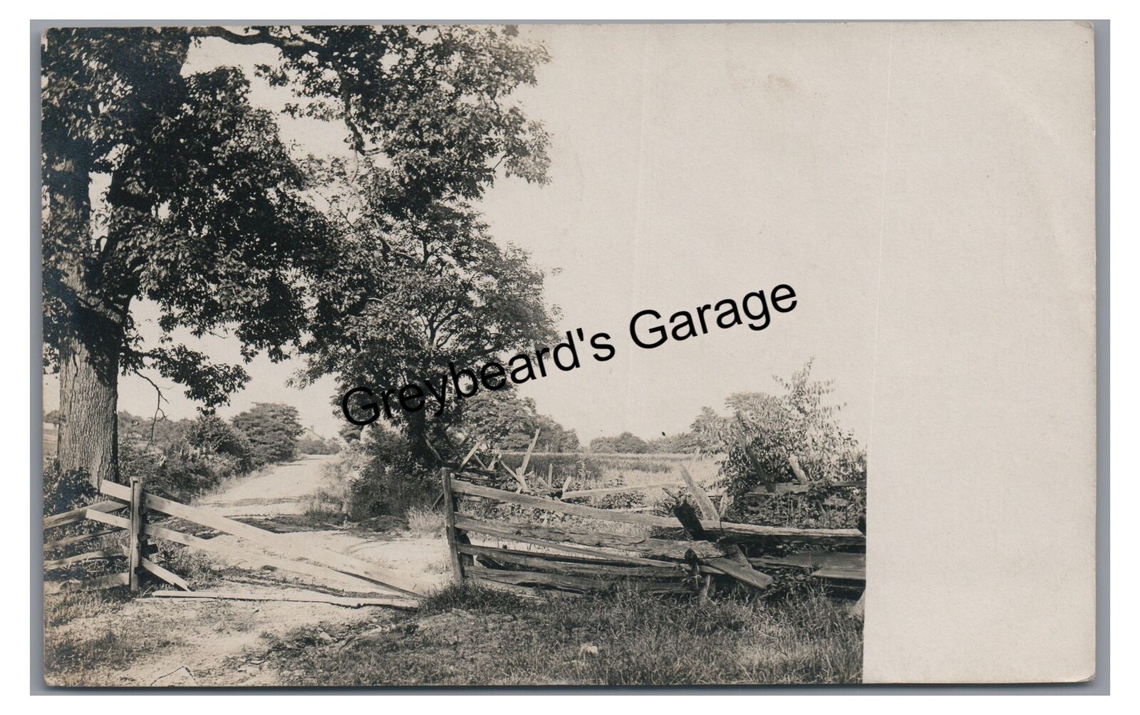 RPPC Country Road near TARENTUM PA Allegheny County Vintage Real Photo Postcard