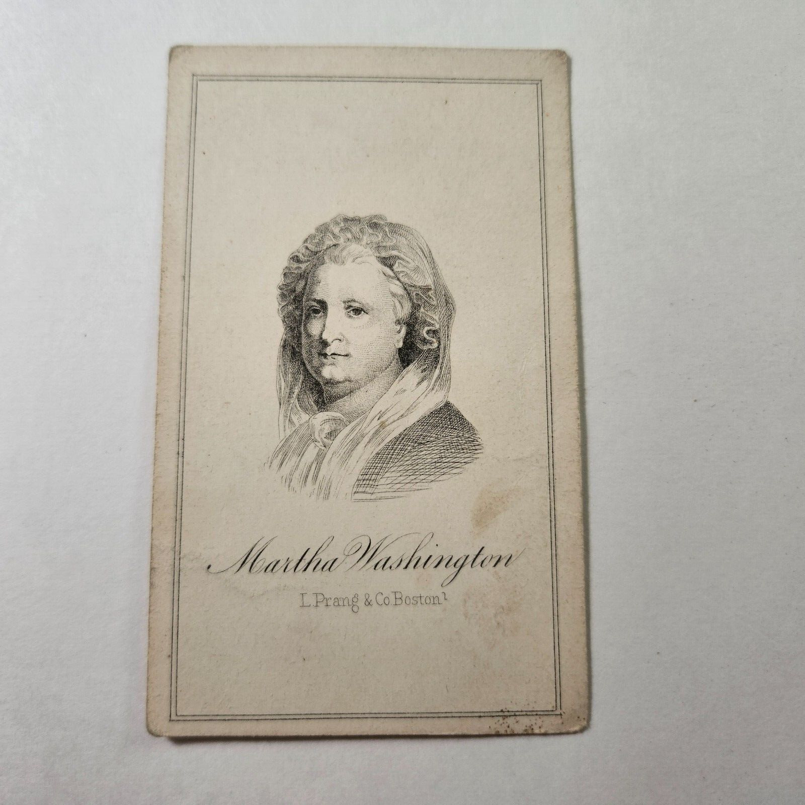 1860s L. Prang & CO W50 President Washington's Wife Martha 1st Known Card Set