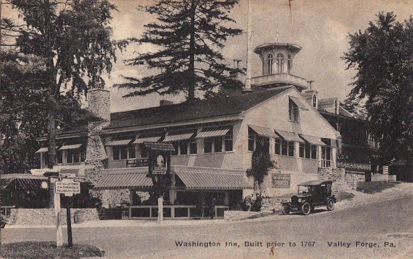 Postcard Washington Inn Valley Forge PA 1937