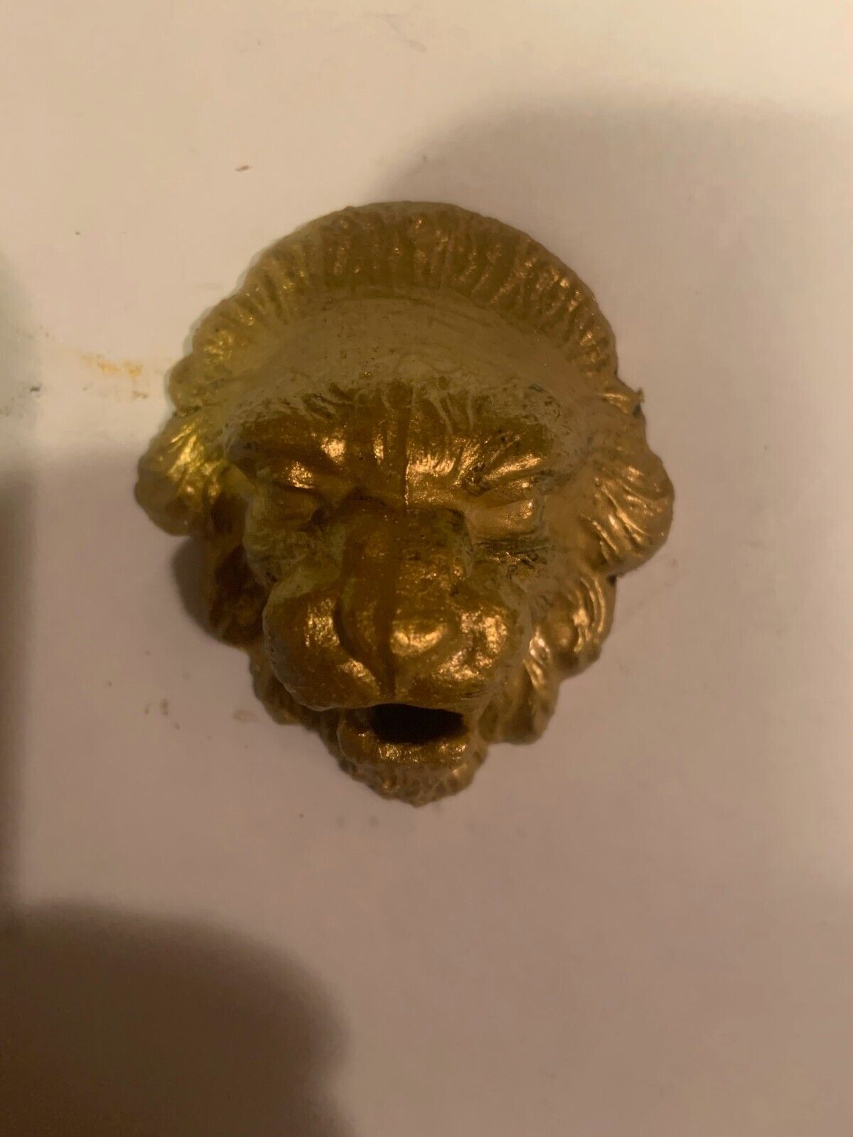 LION HEAD GOLD LEAF CLOCK PARTS, COLLECTIBLE