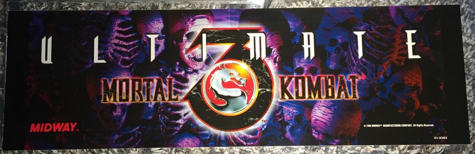 Ultimate Mortal Kombat 3 Arcade Marquee 25\