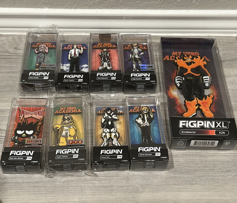 My Hero Academia Fig Pin Lot Of 9 Sealed New Mha Anime Collectibles Locked