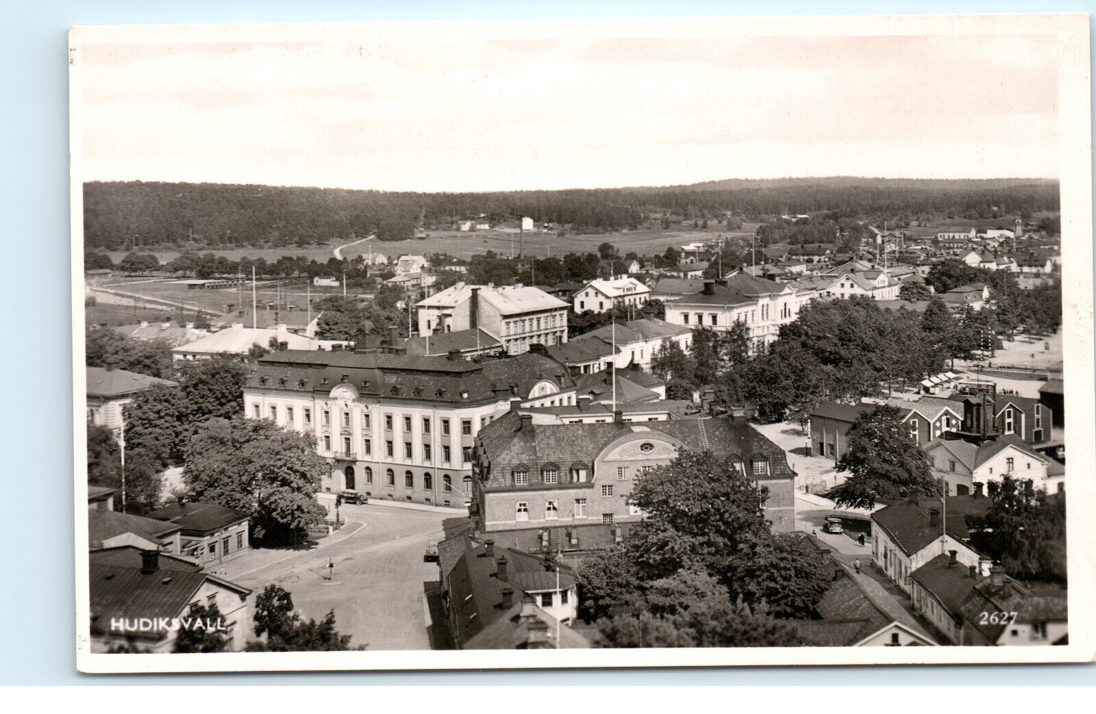 Hudiksvall Sweden RPPC Vintage Real Photo Postcard F28