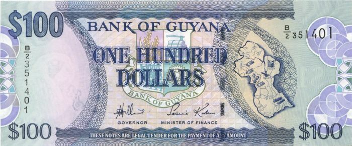Guyana - 100 Guyanese Dollars - P-36 - 2006 Foreign Paper Money - Paper Money - 