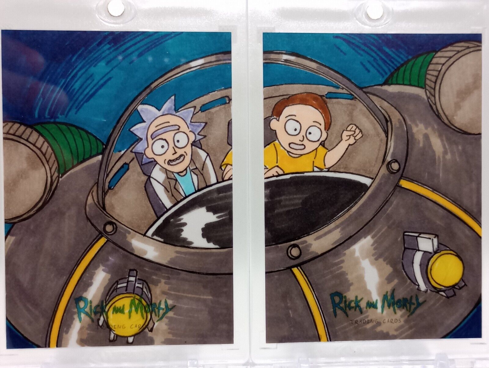 2018 Cryptozoic Season 1 Rick And Morty Real 2 Piece Puzzle Sketch  A.P.