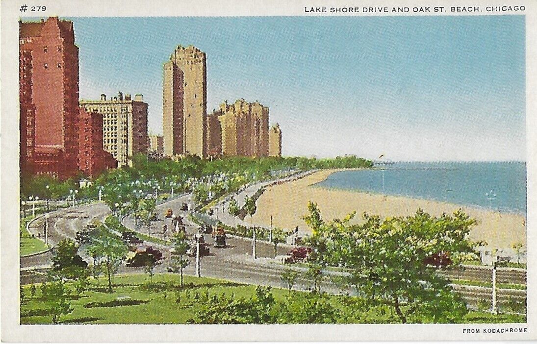 Chicago, Illinois - Lake Shore Drive & Oak Street Beach