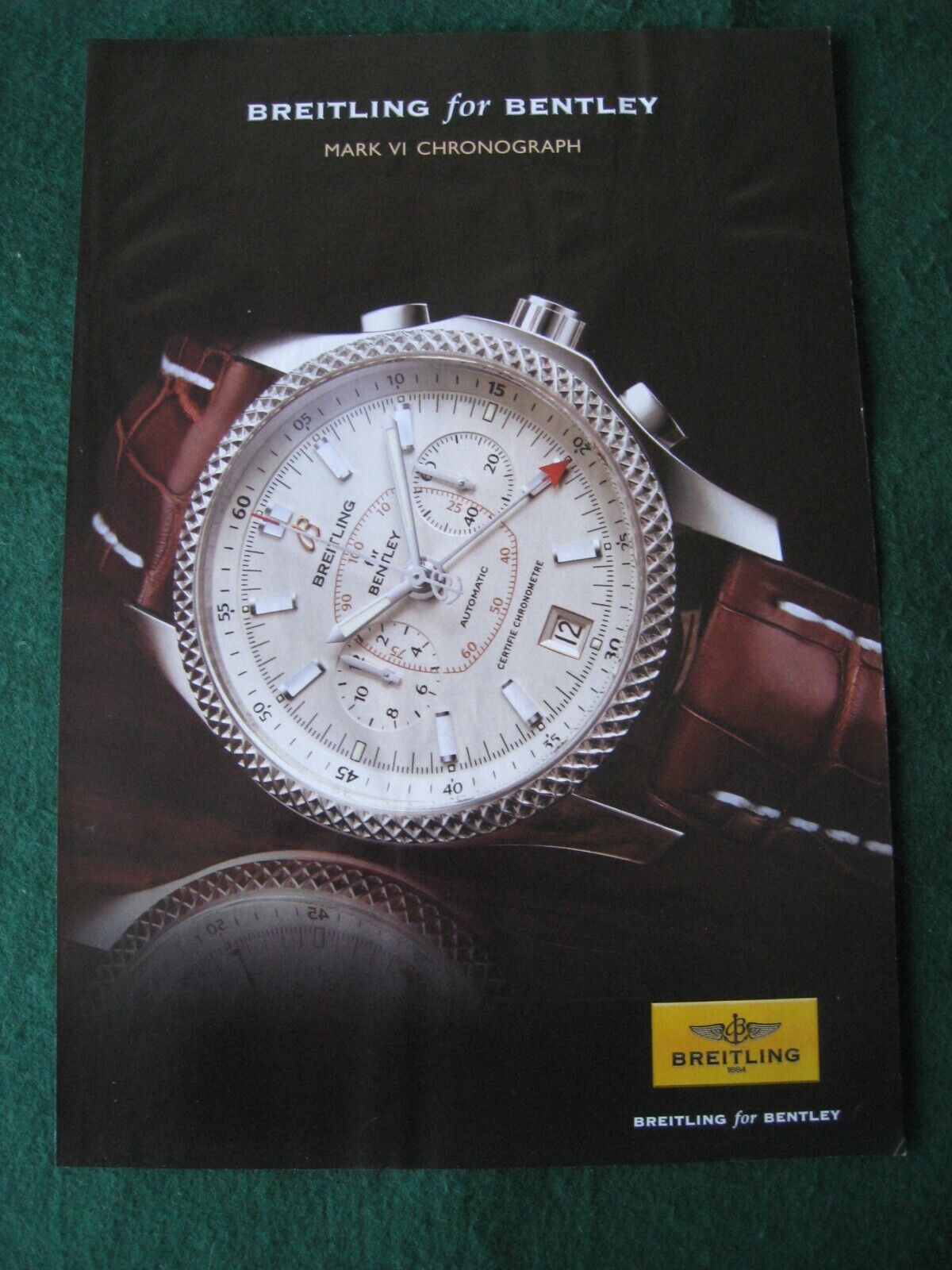 BREITLING FOR BENTLEY MARK VI CHRONOGRAPH WATCH 2007 ADVERT A4 FILE 9