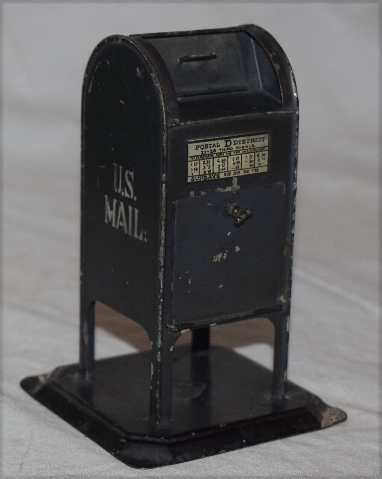 Vintage Bing US Mail Coin Bank - Tin - Germany