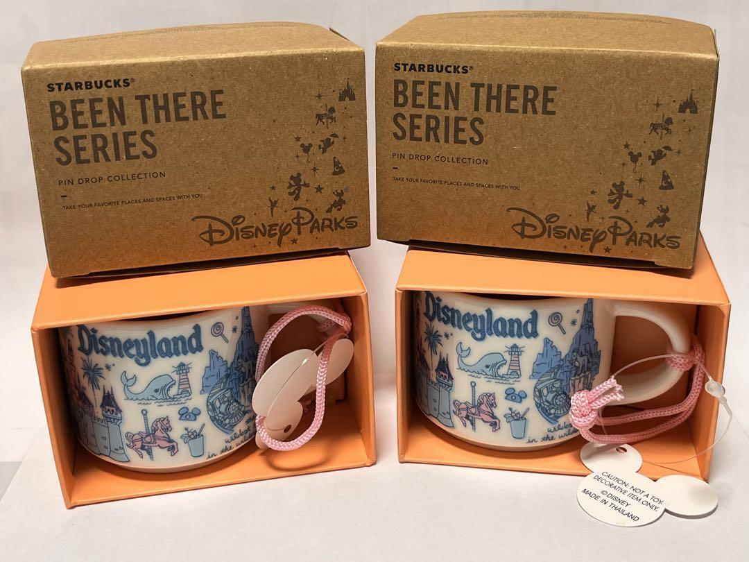 Disneyland Set of 2 Starbucks mini Mug Cup DEMI 2oz ORNAMENT Been There NEW