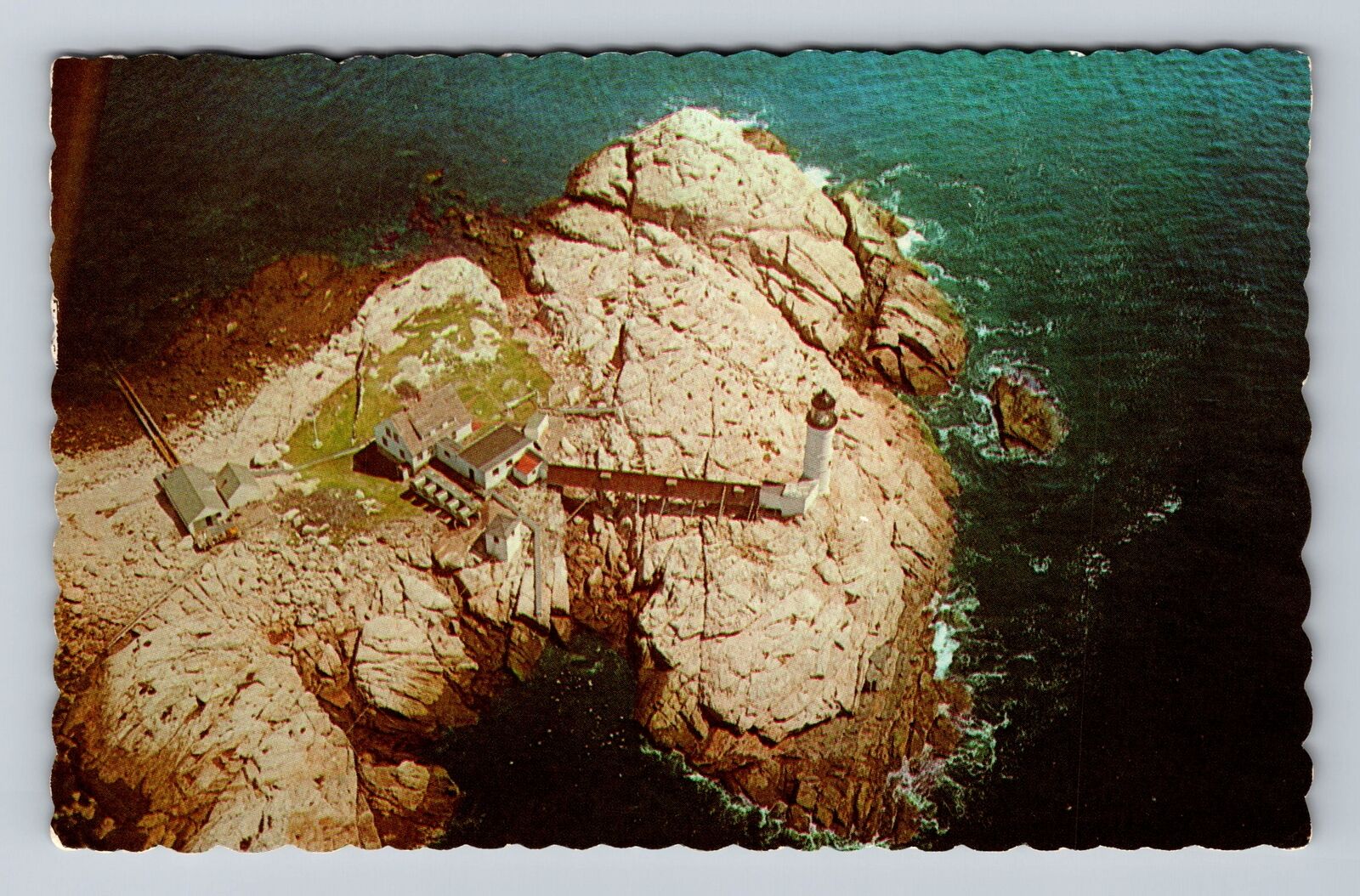 White Island NH-New Hampshire, Aerial Of White Island, Vintage c1972 Postcard