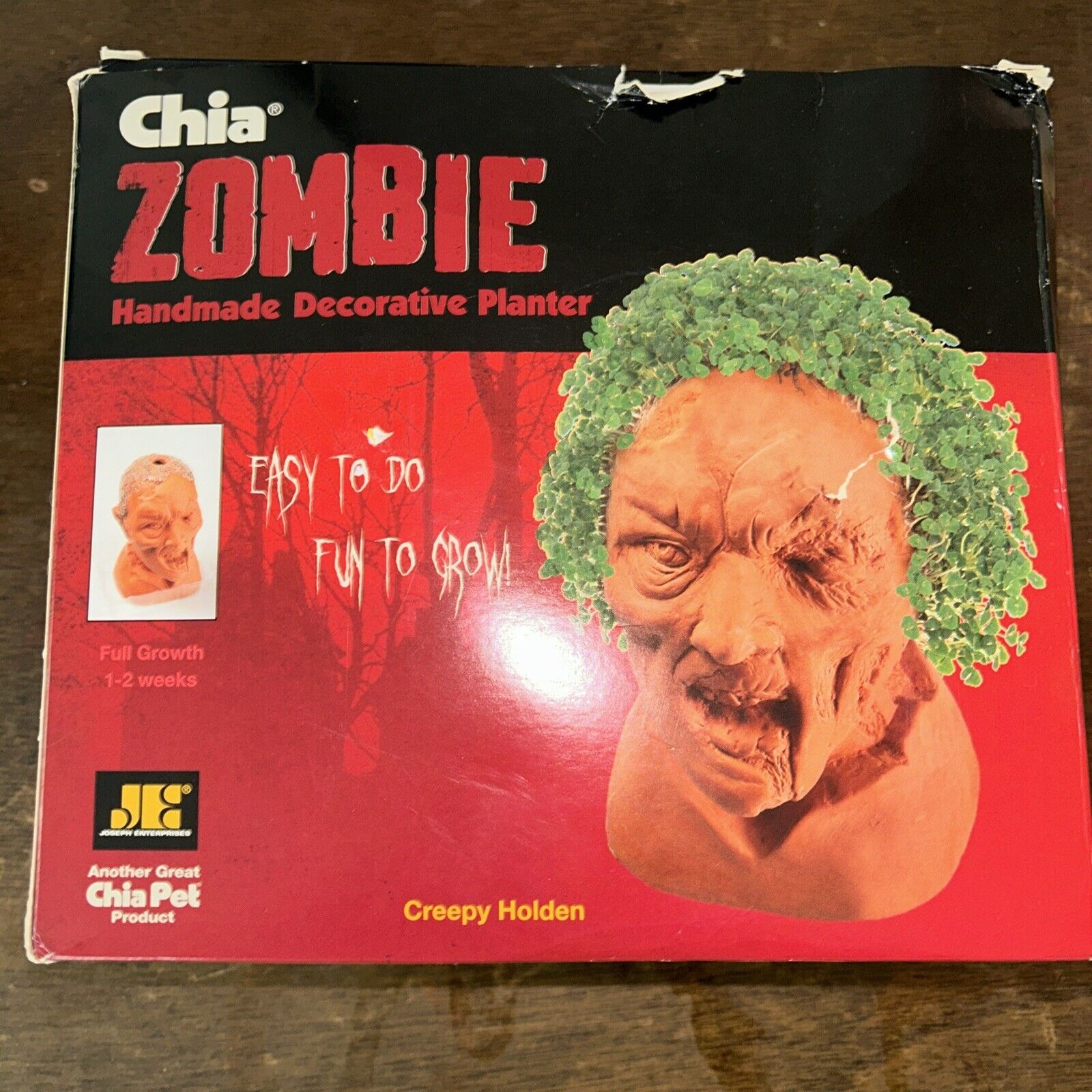 Chia Pet Zombie Creepy Holden NEW- Open box