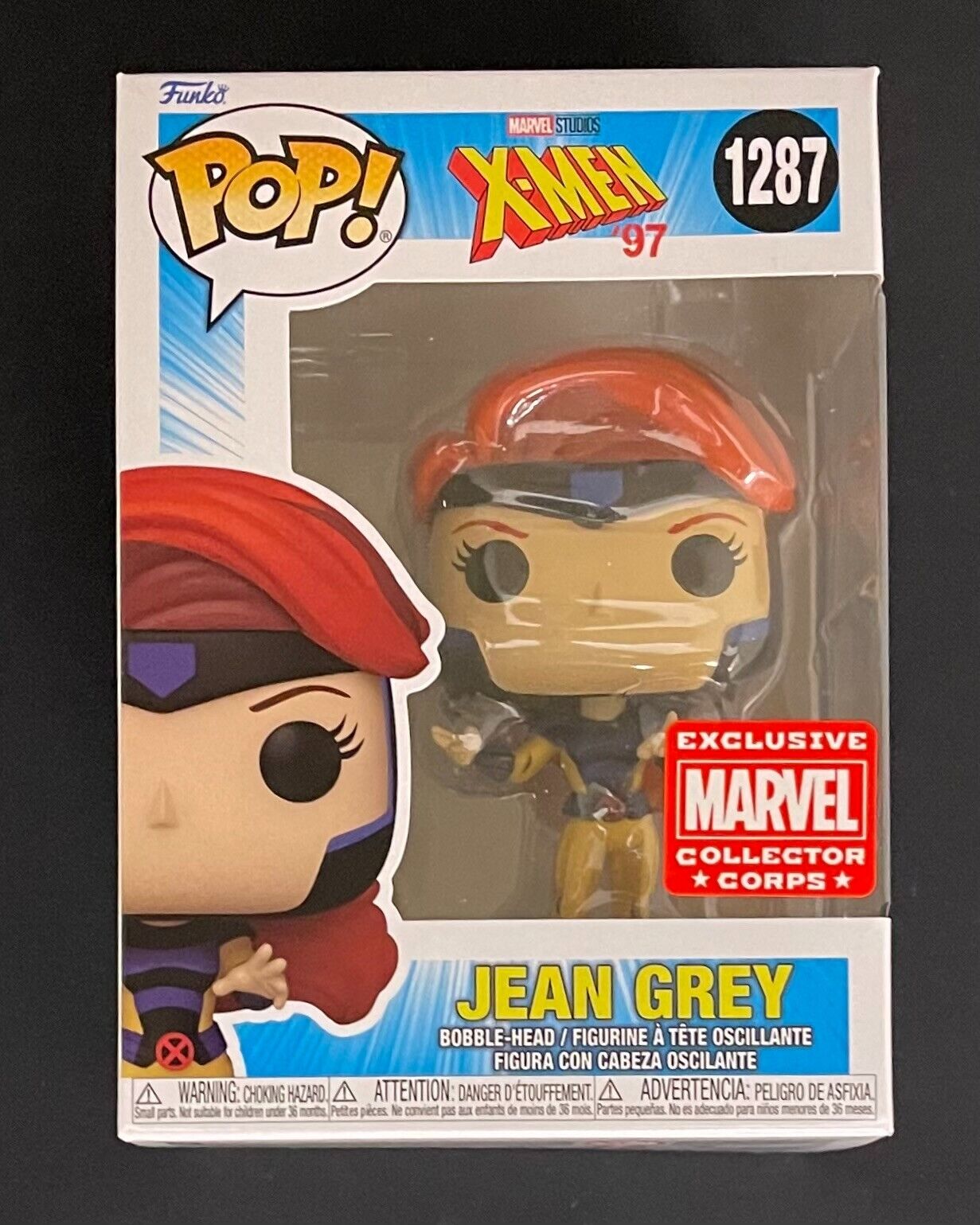 Funko Pop Jean Grey X-Men \'97 1287 Marvel Collector Corps Exclusive