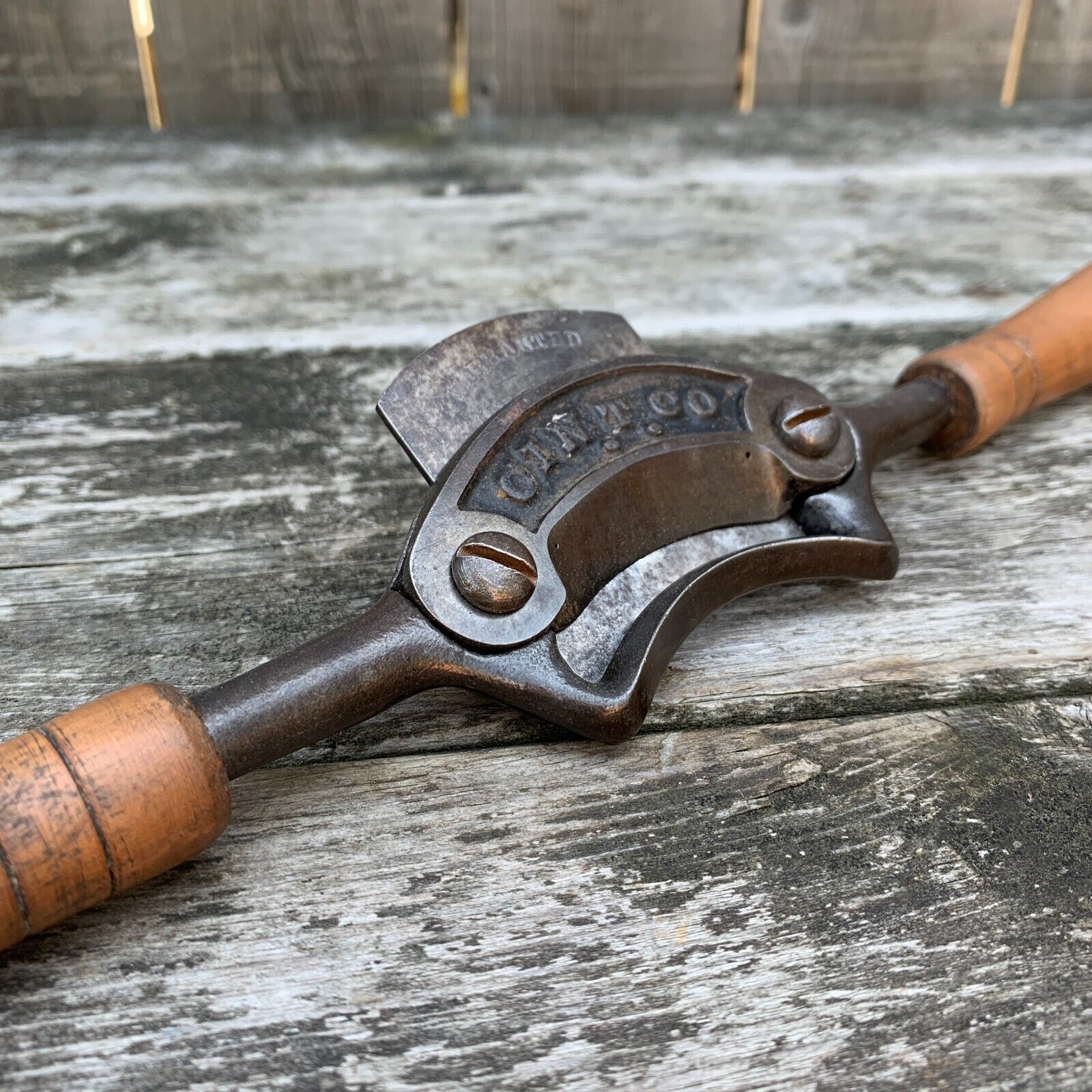 Vintage Cincinnati Tool Co Concave Spokeshave - Spoke Shave Antique Old Tools