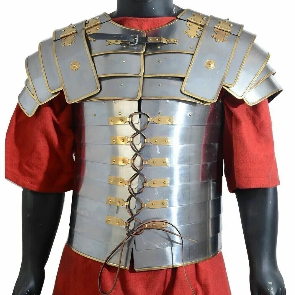 Medieval Roman Centurion Armor Lorica Segmentata Steel Jacket LARP Costume Gift
