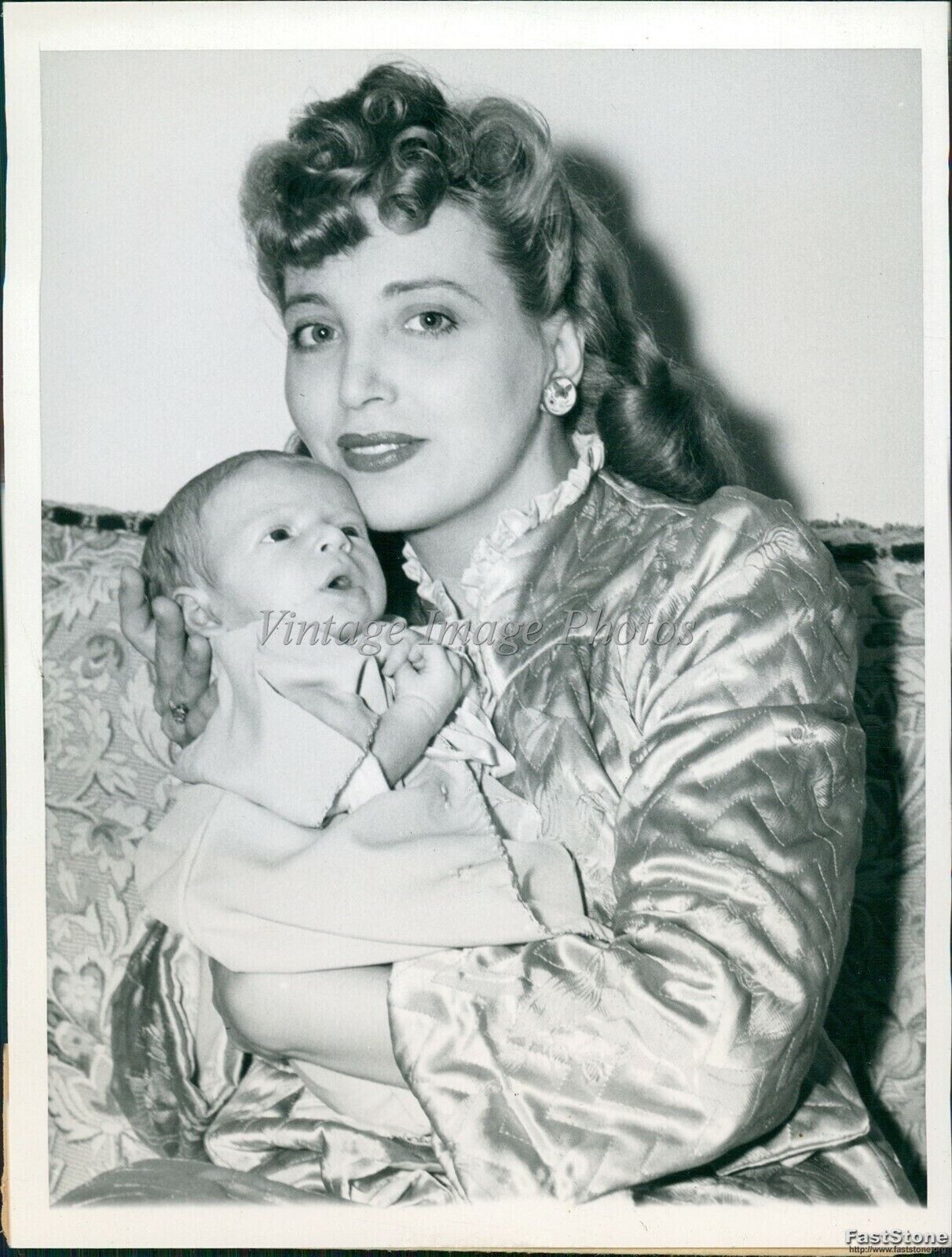 1944 Mrs Lester Rothman Aka Singer Marie Brancato & Son Peter Infants 6X8 Photo