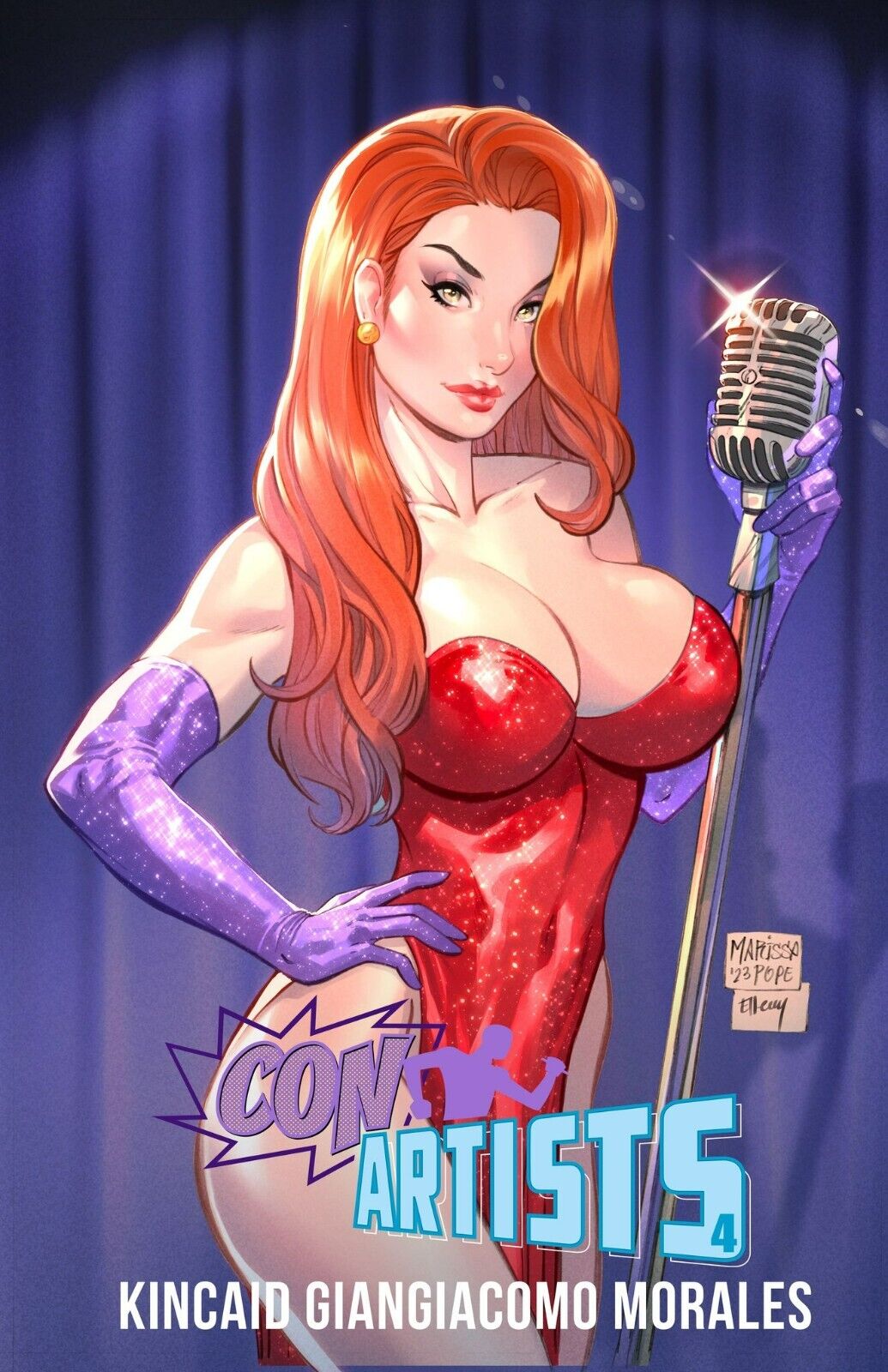Con Artists 4 Jessica Rabbit Cosplay Marissa Pope Variant Covers  NM, NOT CGC