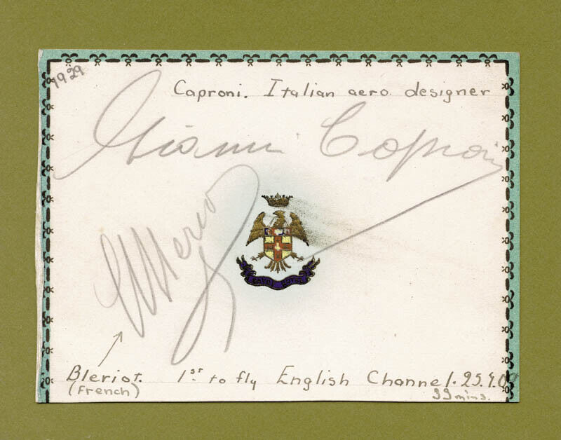 LOUIS BLERIOT - AUTOGRAPH CIRCA 1929 WITH CO-SIGNERS