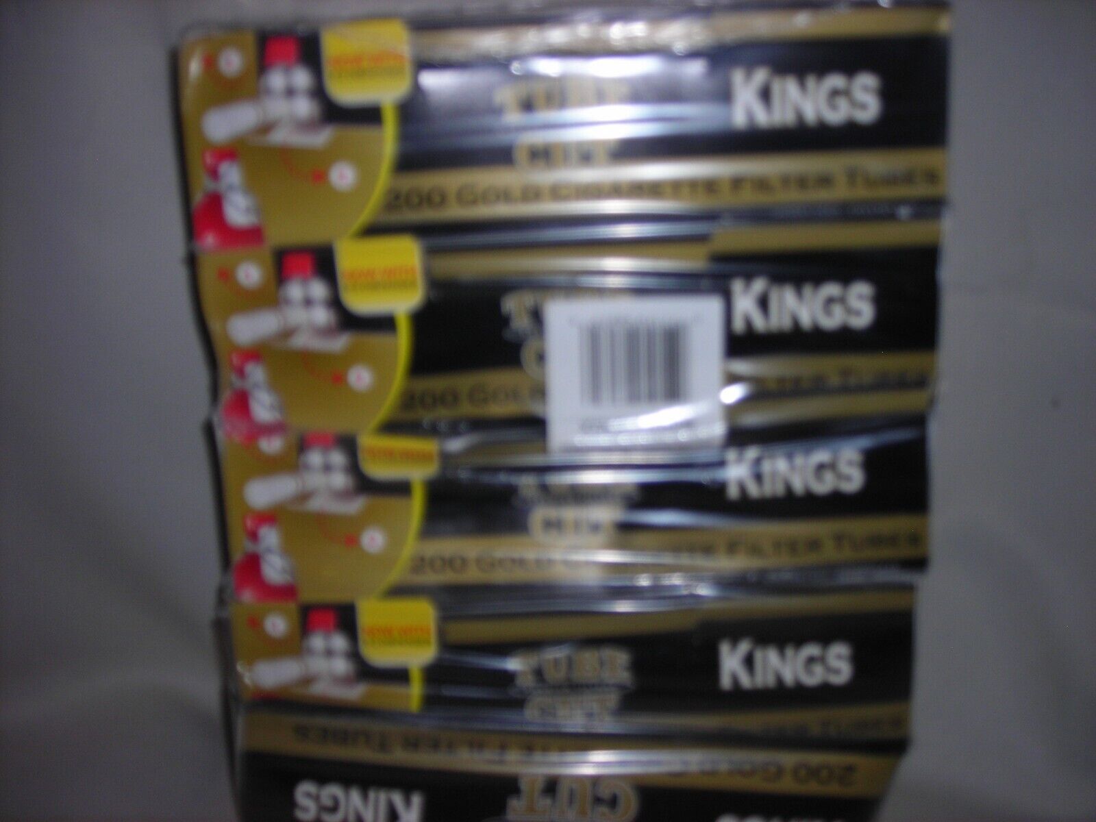 Gambler Light Gold King Size RYO Cigarette Tubes - 5 Boxes (1000 Tubes)