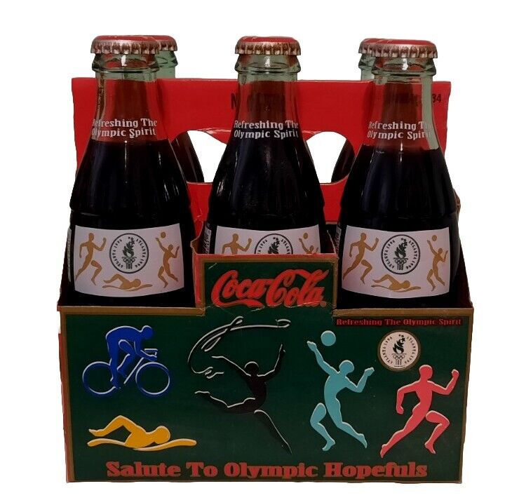 Salute To Olympic  HopefulsAtlanta1996 Commemorative Coca Cola SixPack Unopened 