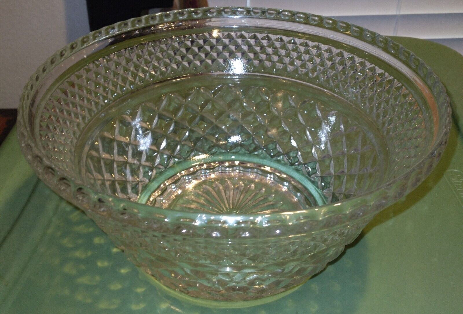 Vintage Crystal Glass Bowl