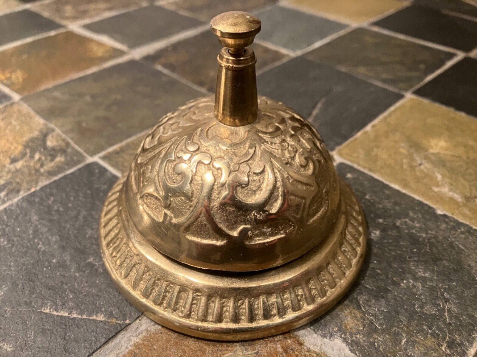 Brass Bell — Hotel Desk Lobby Restaurant Antique Victorian Style VERY GOOD