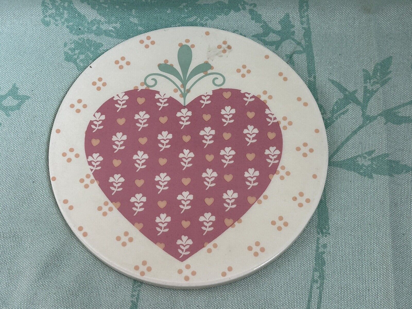 Vintage Heart Ceramic Trivet