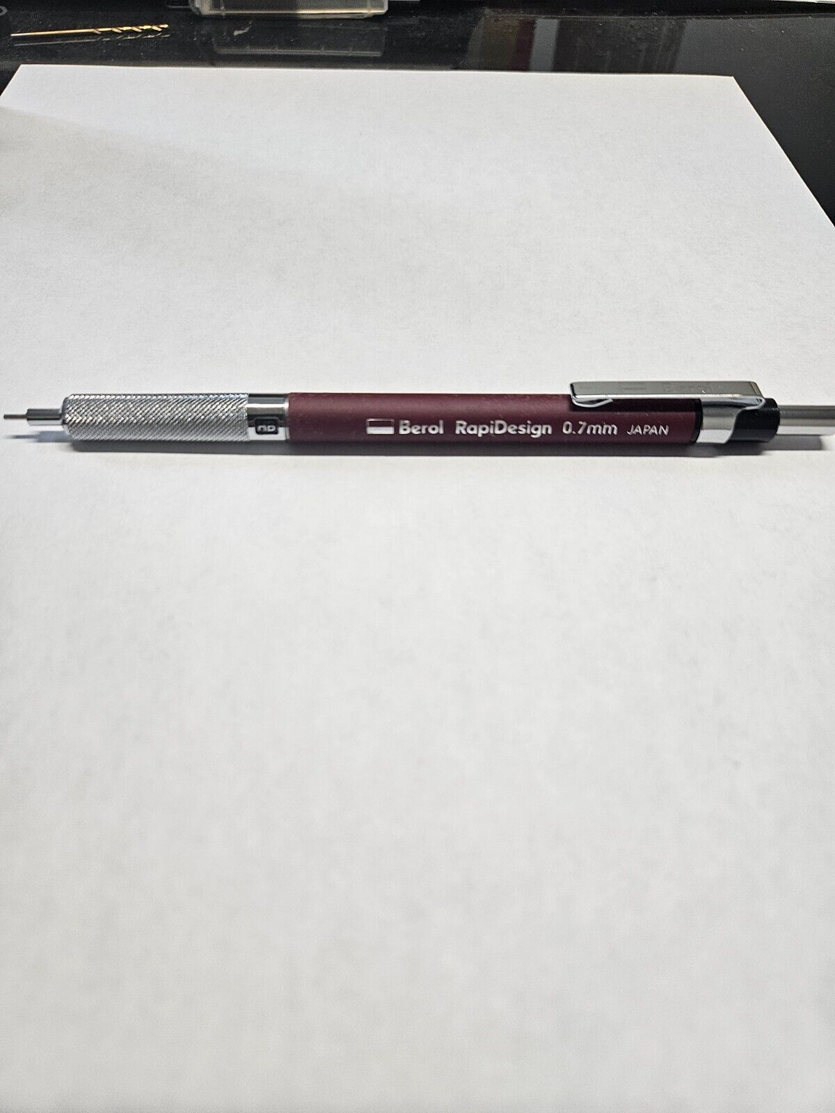 NOS berol RapiDesign Mechanical Pencil metal grip vintage .7mm