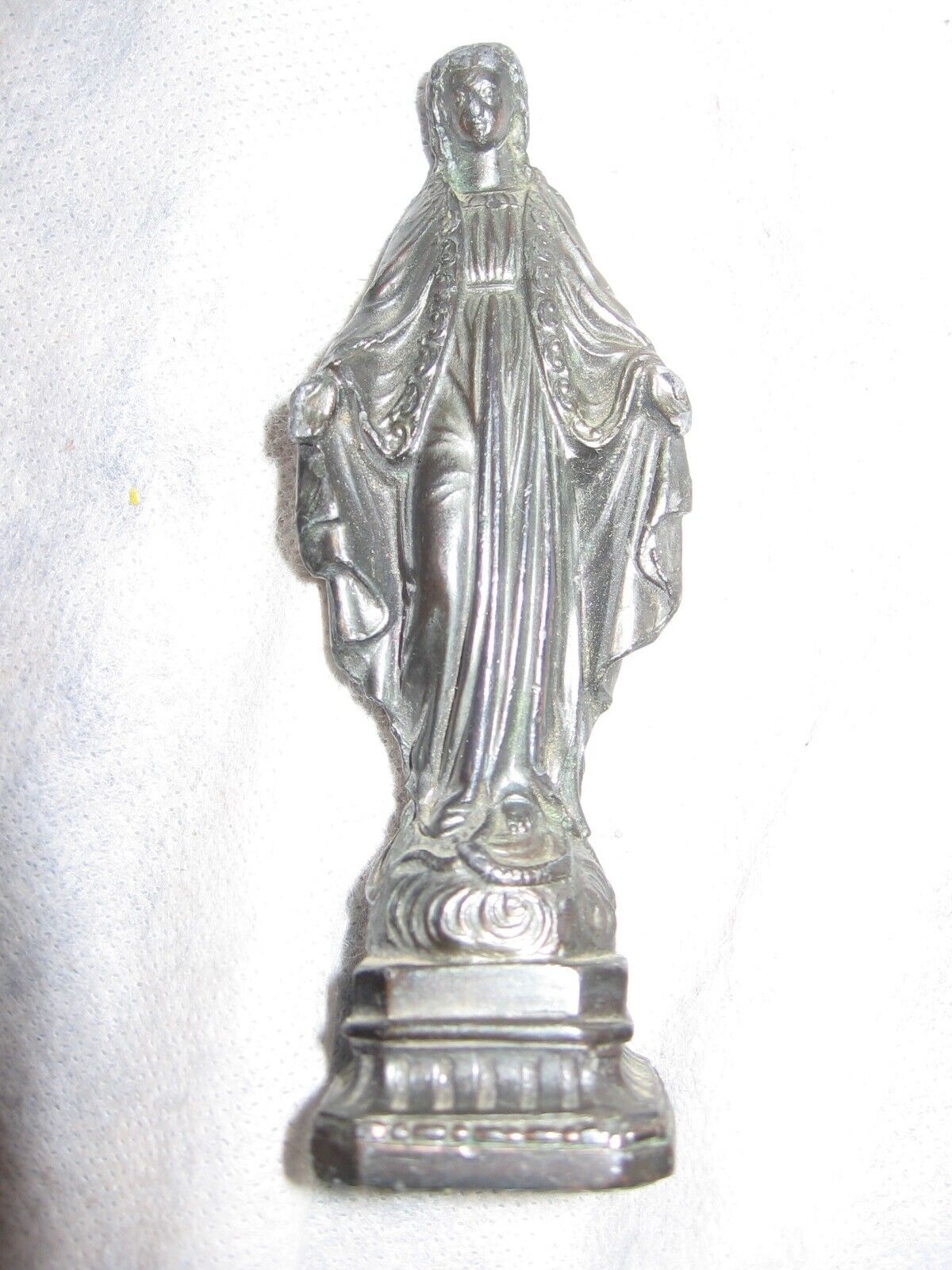 Vintage Antique ? Blessed Virgin Mary Heavy Pot Metal Made in Germany 