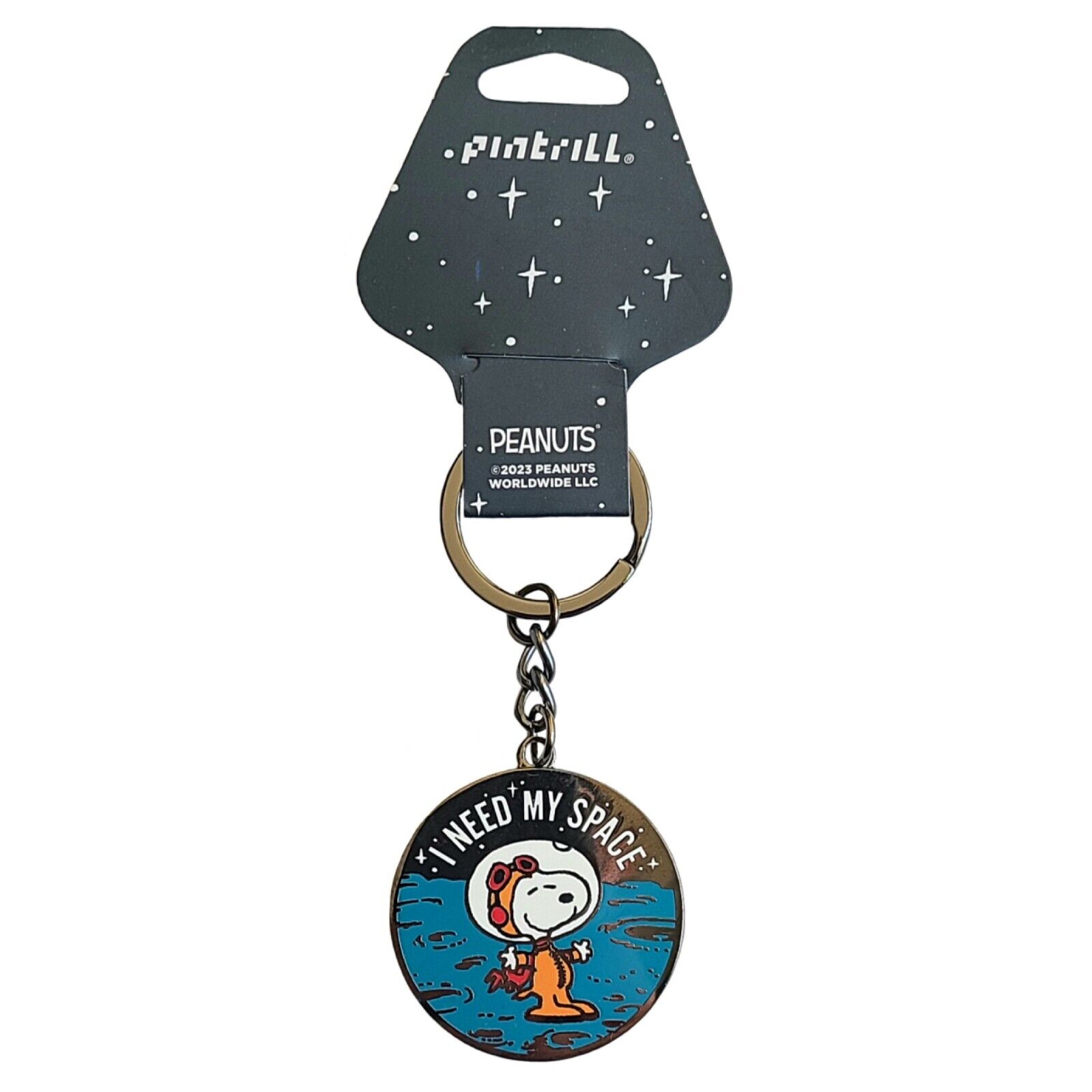 ⚡RARE⚡PINTRILL x PEANUTS I Need My Space Astronaut Snoopy Keychain *BRAND NEW*