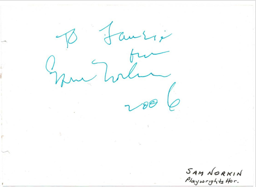 Sam Norkin signed autographed album page AMCo COA 20990
